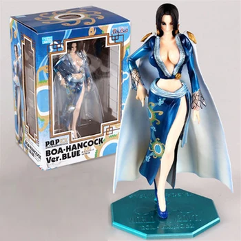 24cm VIENAS GABALAS Boa Hancock Pav Mėlyna Versija Anime grožio Seksualus žaislas dovanos duomenys PVC Japonijos anime Mergina pav Kolekcijos žaislas