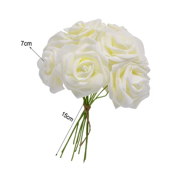 24pcs 7cm PE Putos, Rožių, Gėlių, Vestuvių Papuošimas, Gėlių Valentino Diena Puokščių Pakavimo priemonės 
