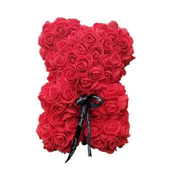 25cm/40cm Teddy Rose Turėti Dirbtinių Gėlių, Rožių Bear Kalėdinė Dekoracija Namuose Valentino Dovanos Moterims Dropshipping