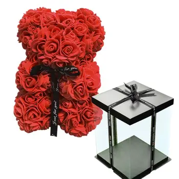 25cm/40cm Teddy Rose Turėti Dirbtinių Gėlių, Rožių Bear Kalėdinė Dekoracija Namuose Valentino Dovanos Moterims Dropshipping