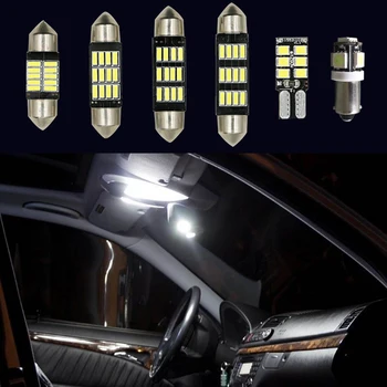 26Pcs Baltos spalvos Automobilių Lempos, LED Interjero SMD Šviesos Rinkinys, skirtas 