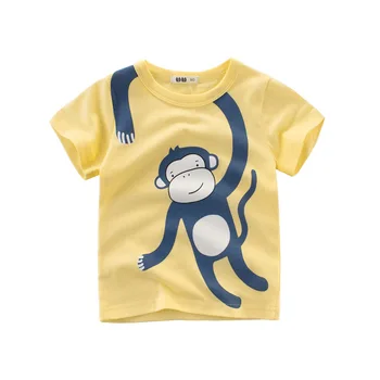 27Kids Naujas Childern T-shirt Animacinių filmų Modelis Šuo Mielas Berniukas Summer Tee Mergina Viršūnės