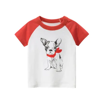 27Kids Naujas Childern T-shirt Animacinių filmų Modelis Šuo Mielas Berniukas Summer Tee Mergina Viršūnės