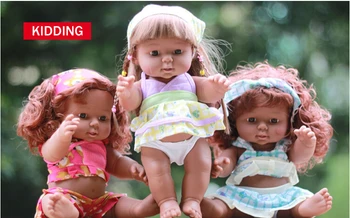 28CM Reborn Baby Doll Minkšto Vinilinio Silikono Gyvas Naujagimis Kūdikis Mergaitė, Kalėdų, Gimtadienio Dovana Atsitiktinių Spalvų Kalbėjimo Garso Žaislas
