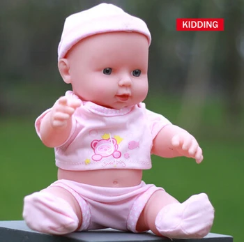28CM Reborn Baby Doll Minkšto Vinilinio Silikono Gyvas Naujagimis Kūdikis Mergaitė, Kalėdų, Gimtadienio Dovana Atsitiktinių Spalvų Kalbėjimo Garso Žaislas
