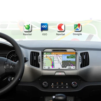 2Din Android 9.0 auto Radijo Multimedia Vaizdo Grotuvas, GPS, DVD, navigacija 5mp forKIA Sportage 3 2010 2011-2016 automobilio radijo imtuvas