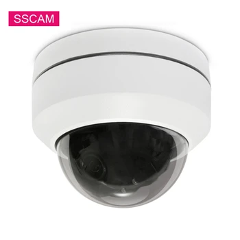 2MP 4MP Mini IP PTZ Home Security CCTV Camera Dome Pan Tilt Zoom 2.8-12mm VarifocaInl Auto Focus Priežiūros POE ONVIF Kameros