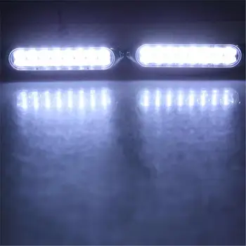 2vnt Automobilių lemputės, Universalus Universalus LED 16 Automobilių Van DRL Dienos Vairavimo Dieniniai Rūko Baltos Šviesos Žibintas j17