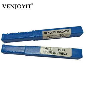 2vnt/daug 2mm 3mm Push-Tipo Keyway Broach Metrinių Dydis HSS Keyway Pjovimo Įrankį peilį metalo apdirbimo CNC Router