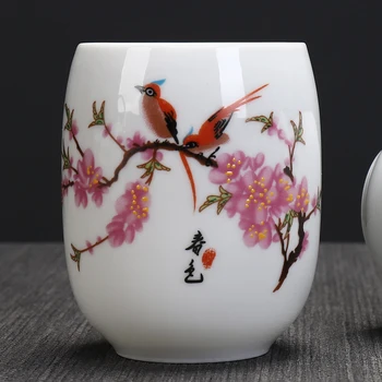 2VNT/Daug Jingdezhen Keramikos, Porceliano Teacup Vintage Modelis Drinkware Teaware Namų Vandens Puodelį Kavos, Pieno, Žaliosios Arbatos Puodeliai Dekoras
