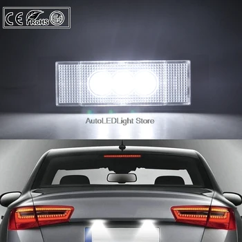 2vnt LED Skaičius Licenciją Plokštelės Šviesos Lempos BMW E81 E87 E63 E64 F20 F12 F13 Z4 E85 E86 E89 K48 F06 MINI r55 toksiškas gyvūnijai R55N R60 R61 Fiat