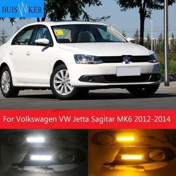 2vnt Priešrūkinis žibintas, Skirtas Audi VW Jetta Sagitar MK6 2012 m. 2013 m. m. automobilio vairavimo stilius LED Dieniniai DRL Dienos Šviesos