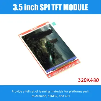 3.5 colių TFT LCD Modulis su lietimui ILI9488 Vairuotojo 320x480 SPI port serial interface (9 IO) ic touch XPT2046 ard stm32