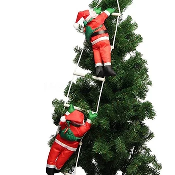 3 Santa Claus Laipiojimo Lynų Laiptais Kalėdų Ornamentu Kalėdų Eglutė Šalies Namų Durų, Sienų Apdailai