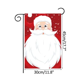 30*45cm Kalėdų Sodo Vėliavos Sniego Santa Claus vienpusis Spausdinimas Lauko Dekoro Vėliavos Naujųjų Metų Kalėdos Šalies Namų Papuošalas