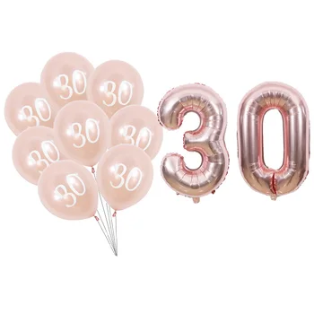 30 gimtadienio balionas pakilo auksas 30 gimtadienio šalis papuošalai skaičius skaitmeninės 30 balionas 30 metų jubiliejaus proga šalies balionai