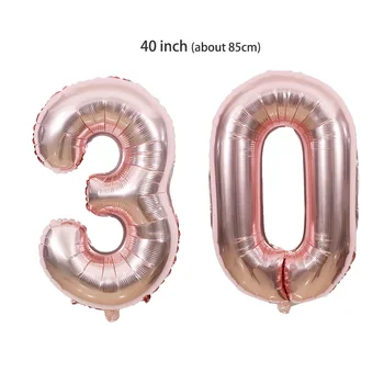 30 gimtadienio balionas pakilo auksas 30 gimtadienio šalis papuošalai skaičius skaitmeninės 30 balionas 30 metų jubiliejaus proga šalies balionai