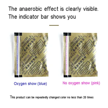 30CC Deguonies Amortizatoriai indikatorius 400pieces atskirus maišelius Deoxidizer spalva keičiasi deguonies indikatorius išlaikyti sausą maistą šviežią