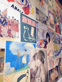 30pcs Japonų stiliaus Retro vintage kraftpopieris plakatas Japonų ukiyo-e izakaya suši restoranas, viešbutis, dekoratyvinės sienų lipduko
