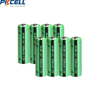 30pcs PKCELL Ni-MH aa 1200mAh 1.2 V NiMH AA Įkraunamos Baterijos Pramonės Bateria Baterijų Mygtuką Viršuje žibintai žaislas
