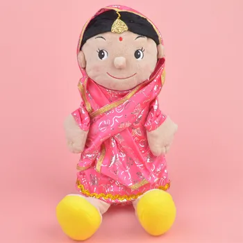 35cm Indija Mergina Pliušinis Vertus Lėlių pliušinis žaislas, Šeimos Įdaryti Baby / Kids 