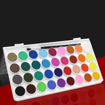 36 spalvų Kieto guašas dažų spalvos vandens spalvos dažų meno reikmenys atveju vaikams, dažymo įrankiai, Dažymo Medžiagų