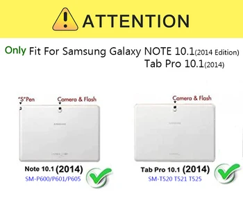 360 Laipsnių besisukantis Stovas Samsung Galaxy Tab Pro 10.1 SM-T520 SM-T521 SM-525 PASTABA 10.1 m. Leidimas SM-P600 SM-P601 SM-605