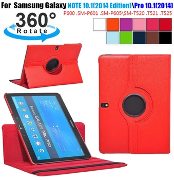 360 Laipsnių besisukantis Stovas Samsung Galaxy Tab Pro 10.1 SM-T520 SM-T521 SM-525 PASTABA 10.1 m. Leidimas SM-P600 SM-P601 SM-605