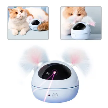 360 Laipsnių Interaktyvus Pet LED Žėrintis Judesio Ball Žaislas Elektros Automatinė USB Įkrovimą, Katė, Kačiukas Šuniui Žaisti Kačių Reikmenys