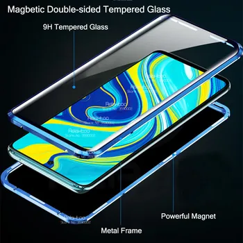 360° Magnetinis Flip Cover atveju xiaomi redmi 9 pastaba telefoną atvejais redmy readmi redme note9 nota ne 9 apsauginis Stiklas coque