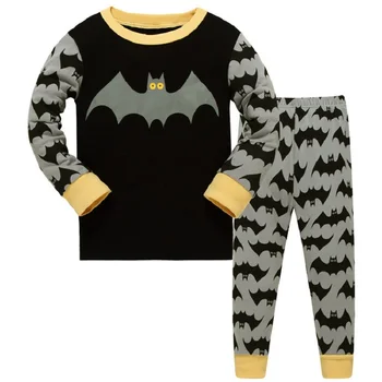 39 dizaino berniukai Betmenas vaikai pižama vaikams sleepwear kūdikių pižama rinkiniai berniukų-Dinozaurų Automobilių pižamos pijamas medvilnės naktiniai drabužiai