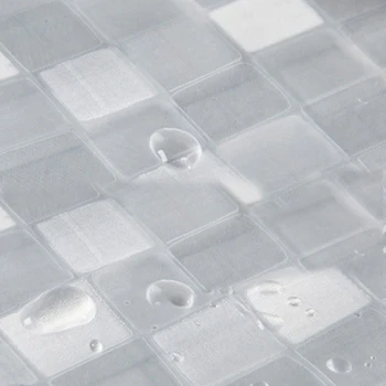 3D atsparus Vandeniui PVC Dušo Užuolaidos Vonios Užuolaidos Kabliukai Skaidrios Baltos Išvalyti Vonios kambario Užuolaidų Prabangos Vonios Užuolaidos