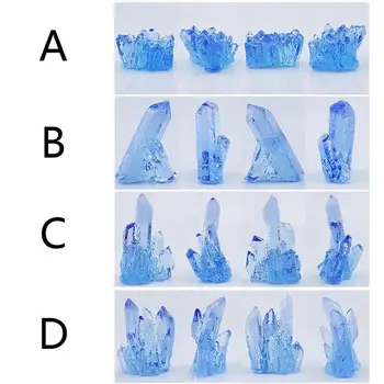 3D Kristalų Skiltyje Silikono Formos Saldainiai Formų Šokolado Liejimo formos Crystal Aromato Akmens Liejimo formos