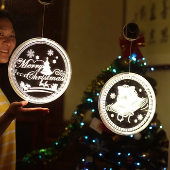 3D LED Kalėdų Kabo Žibintai, Lempos, Žibintai Kalėdos Dekoratyvinis Apšvietimas Patalpų Langų Dekoro 16.8 cm 10 Rūšių Medžio Namas Šviesos