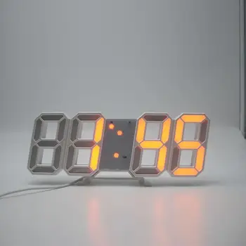 3D LED Sieninis Laikrodis Modernus Dizainas, Skaitmeninis Stalo Laikrodis, Žadintuvas naktinė lempa Siųsti reloj de sumalti Žiūrėti Namų Kambarį Apdaila