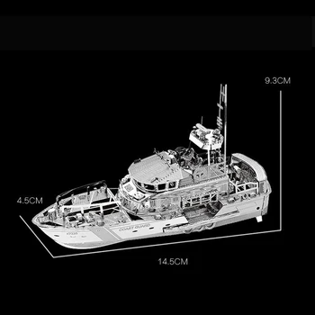 3D Metalo Įspūdį Gelbėjimo valtis Modelis 