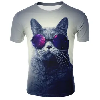 3D Spausdinimo Griaustinio Kačių marškinėliai vyriški moteriški marškinėliai Vasaros Atsitiktinis Trumpas Rankovės O-kaklo Viršuje ir T-shirt