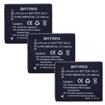 3Pcs), 3,7 V 1400mAh NT-BCF10 NT BCF10E BCF10 Fotoaparato Baterija Panasonic Lumix NT-BCF10, NT-BCF10E, NT-BCF10PP, CGA-S/106B