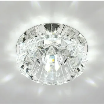 3W led koridoriaus šviesos prieškambario apšvietimo kristalų lubų lempos Europos stilingas Veranda Lubų šviesos Žibintai