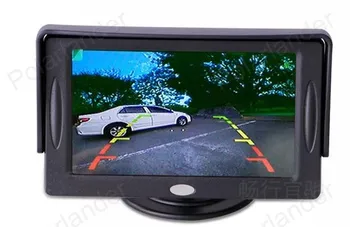 4.3 colių TFT Spalvotas skaitmeninis Kartus-gebėti LCD automobilių stebėti automobilio atbulinę galinio vaizdo parkavimo sistemos, automobilių atsarginės galinio vaizdo kamera