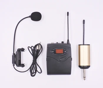 4/4 smuikas smuiku bevielio mikrofono sistema UHF bodypack siųstuvas, imtuvo nešiojamų prietaisų nuskaitymo radijo mic