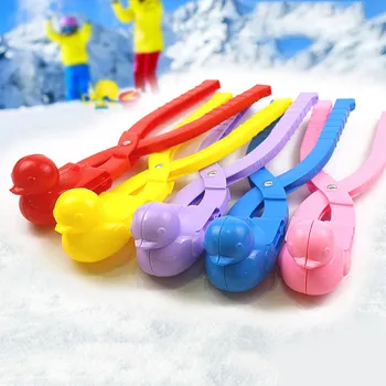4 Pack Žiemos Plastiko Putinas Maker Įrašą Vaikai Lauke, Smėlio, Sniego Kamuolys Pelėsių Žaislai Kovoti Antis Sniego Įrašą Žaislas Vaikams