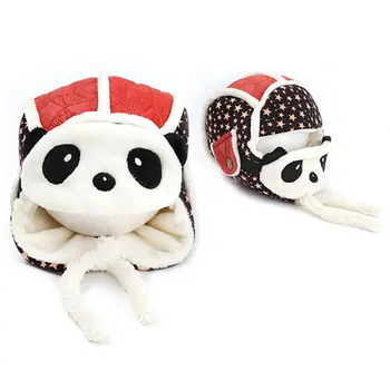 4 Spalvų Vaikams, Skrybėlės Karikatūros Panda Rudens Ir Žiemos Modeliai Šiltas Medvilnės Patogus Kepurės Kalėdų, Naujųjų Metų Vaikams Dovanų