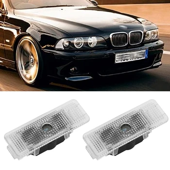 4 Vnt Automobilių Durų Logotipas Lazerio Sveiki atvykę Šviesos diodų (Led) Projektoriaus Lempa BMW E39 X5 E53 E52 