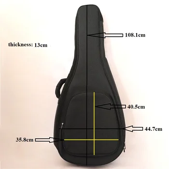 41 colio gitara sunku atveju gitara kelionių lengva suderinti atveju akustinė gitara ar elektrine gitara, su 3mm storio medžio lenta