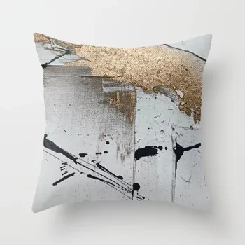 45*45CM pagalvės užvalkalą Naujas abstrakčias aliejaus tapybai serijos spausdinimo užvalkalas aikštėje dekoratyviniai pagalvių užvalkalai