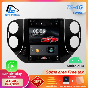 4G RAM Vertikalus ekranas, android 10.0 sistemos automobilių gps multimedia vaizdo radijo grotuvas brūkšnys Volkswagen Tiguan navigaton stereo