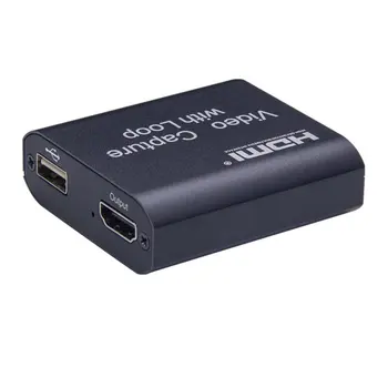 4K HDMI USB 2.0 3.0 Ciklas Grafika Capture Card Vaizdo Įrašymo Lange PC Žaidimas Live Transliacijos Vaizdo įrašymo Mic In, Audio Out