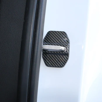 4pcs auto Anglies pluošto modelis durų užraktas padengti atveju BMW X1 X3 X4 X5 X6 X7 automobilių reikmenys