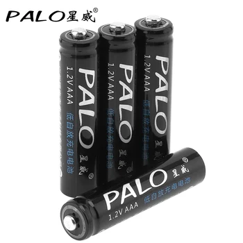 4pcs/daug PALO AAA Akumuliatorius 1.2 V 600mAh Ni-MH NiMH AAA Baterijos su Saugos Vožtuvas Nuotolinio Valdymo Žaislas Fotoaparatas
